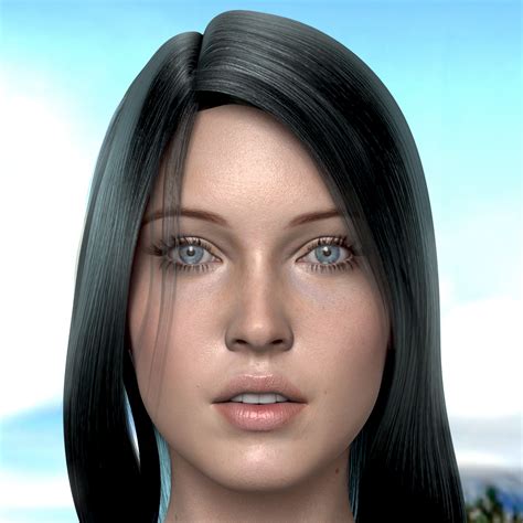 Hot Brunette 3D And 2D Art ShareCG