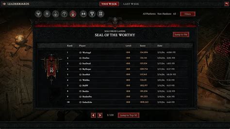 Diablo The Gauntlet Leaderboards Official Release Date