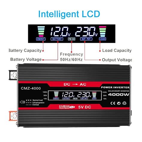 Инвертор 12v 220v 4000w на газовый котёл, насос. Преобразователь: 1 199 ...