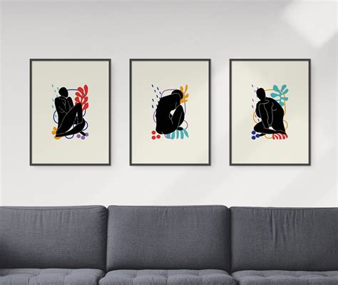 Cut Outs Woman Wall Art Nude Figure Print Woman Etsy