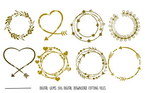 Frame SVG PNG EPS DXF Files By Di Design Bundles