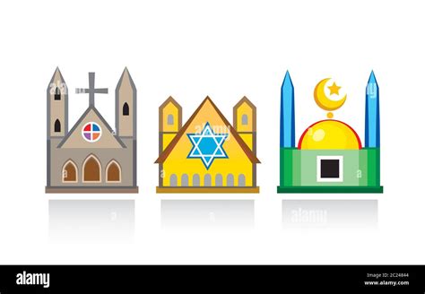 Cathedral Church Jewish Synagogue Islamic Mosque Religious Temples