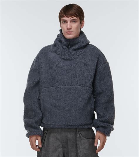 Teddy Fleece Hoodie In Grey Entire Studios Mytheresa