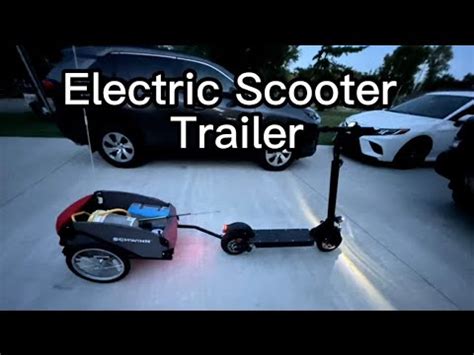 Electric Scooter Trailer - Schwinn Cargo Trailer/Ninebot F25 - YouTube