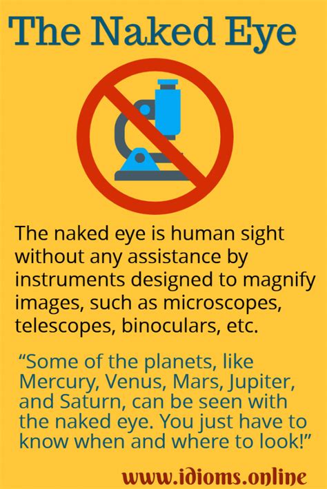 Naked Eye The Idioms Online
