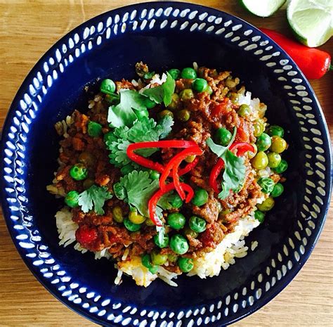 curried mince  peas larder life