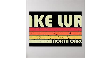 Lake Lure North Carolina Fishing Camping Poster Zazzle