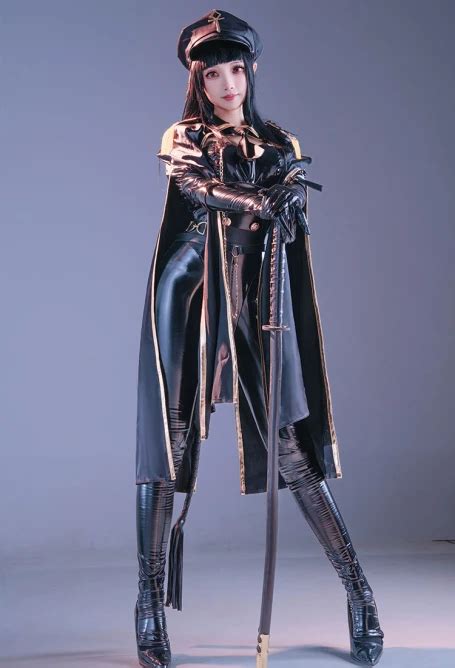 Women S Chowbie Inquisitor Sexy Lingerie Set Officer Costume Black Bodysuit Jumpsuit With Cloak