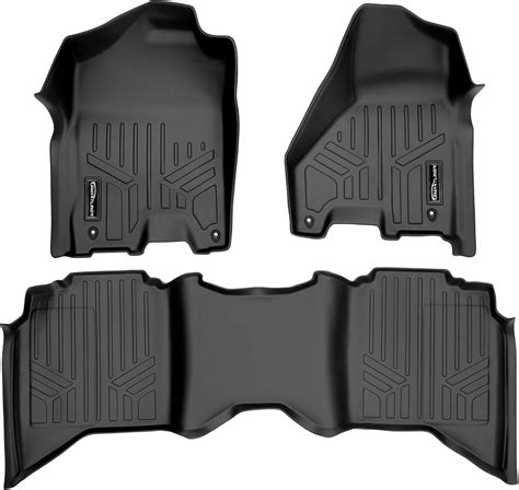 Buy Maxliner Floor Mats 2 Row Liner Set Black For 2012 2018 Ram 150025003500 Crew Cab 4 Full