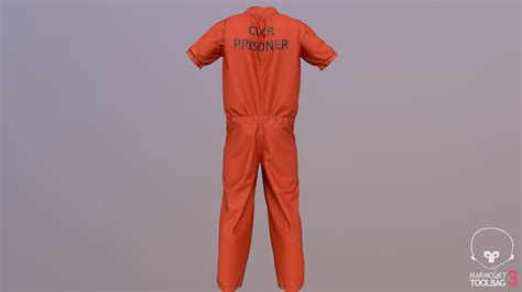 3d Cdcr Prison Overalls Collection Model Turbosquid 2052388