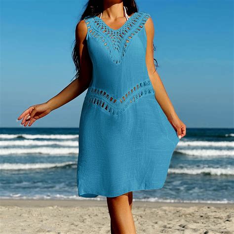 Brilliant Beach Cover Up Womens Bathing Suit Bikini Swimsuit Coverup Crochet Loose Dress