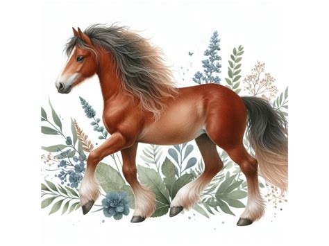 4 Cute Brown Horse By Dianaxstoyanova Thehungryjpeg