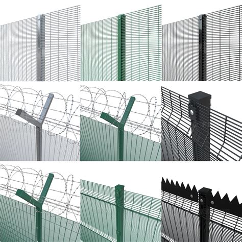 Heavy Gauge 358 Mesh Fencing Small Hole Anti Climb Security Fence