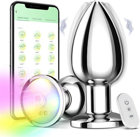 Aoonice Adult Sex Toys Anal Butt Plug Vibrating Sex Toy App Remote Control With Vibrations
