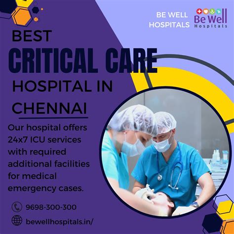 Best Critical Care Hospital In Chennai At Be Well Hospital Flickr