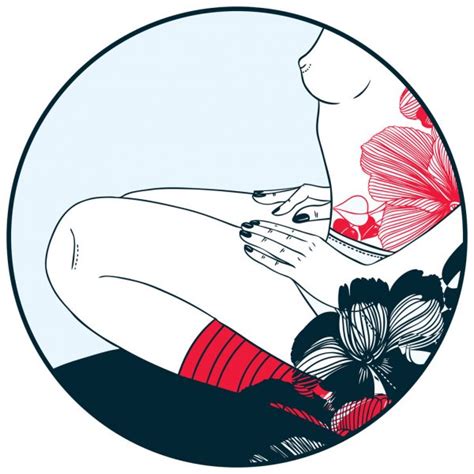 Nude Girl With Long Hair Vector Illustration Stock Vector Chevnenko 36008129