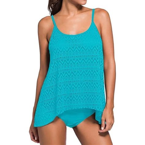 Femme Et Maillot De Bain Bikini Set Pi Ces Shorty Avec Gilet Gaze Sans Manches Couleurs