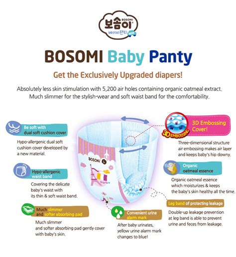 [KleanNARA] Korean BOSOMI Premium Natural Cotton Baby Panty ( 4Kinds )