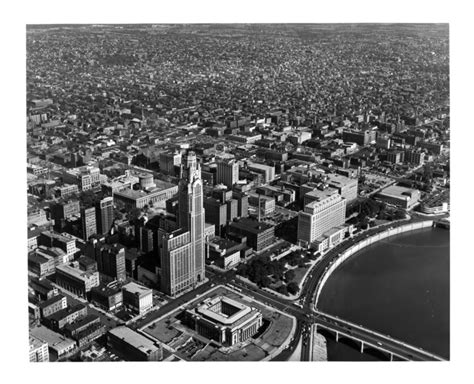 Aerial View Of Downtown Columbus Ohio Free Photo Download Freeimages
