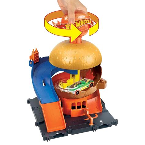 Hot Wheels City Pista Burger Drive Thru Hdr Mattel Prime Utilidades