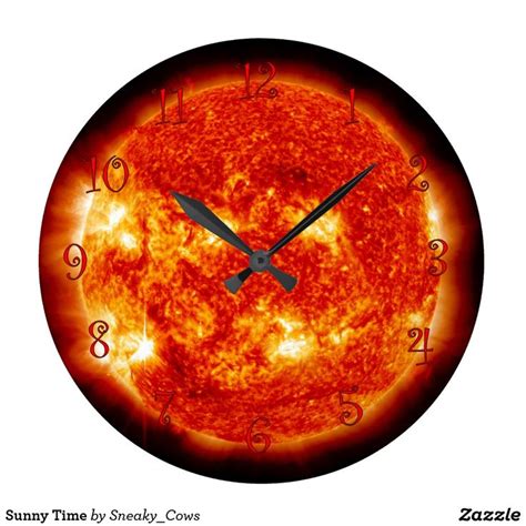 Sunny Time Large Clock | Clock, Large clock, Wall clock
