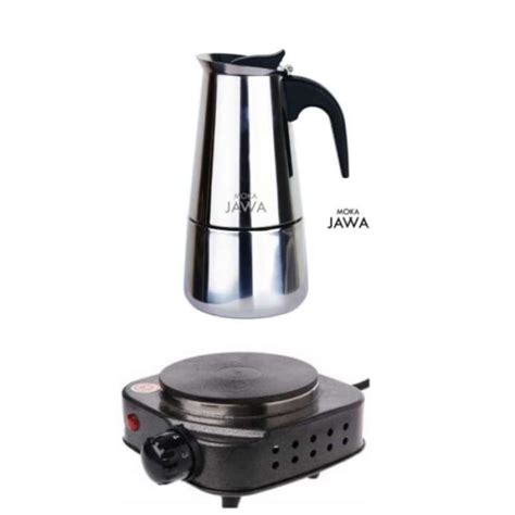 Jual SPECIAL Kompot Listrik Mini Hot Plate 500W Mokapot Coffee Maker Paket Duo Di Seller Store