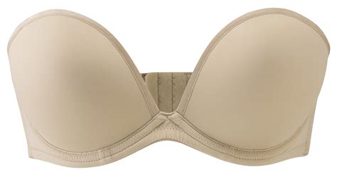 Multiway Nude Plunge Strapless Bra With Padding