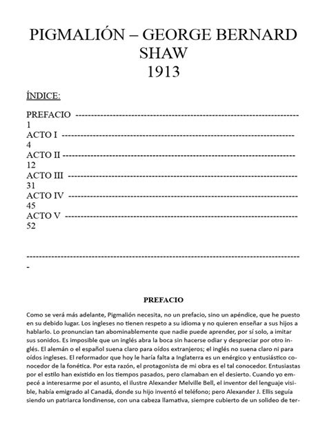 Pigmalion Pdf Taquigrafía