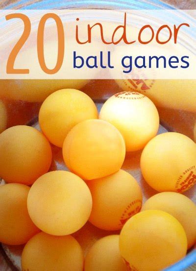 20 Indoor Ball Games for Kids