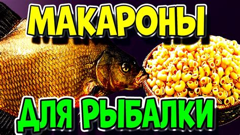 МАКАРОНЫ ДЛЯ РЫБАЛКИ насадка для ловли КАРАСЯ, КАРПА, ЛЕЩА! - YouTube