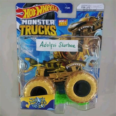 HOT WHEELS Hotwheels 風火輪怪物卡車變色器鯊魚怪胎 2023 年鯊魚全新鯊魚 蝦皮購物
