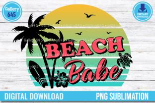Beach Babe Summer PNG Sublimation Graphic By Gallery645 Creative Fabrica