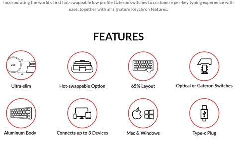 Keychron K Ultra Slim Low Profile Wireless Rgb Hot Swappable Aluminum Mechanical Keyboard