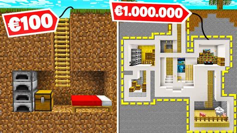 Bouw Je Eigen Geheime Bunker Challenge In Minecraft Youtube