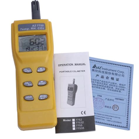 Wholesale AZ 7755 CO2 Detector Humidity Dew Point Temperature Detection