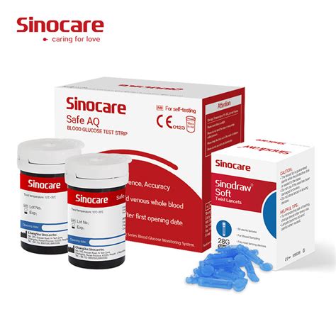 Sinocare Glucose Meter Digital Non Invasive Sugar Test Strips For