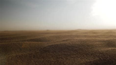 Wind Blows Sand Grains In Desert Landscape, Middle East, Dubai, Dunes ...