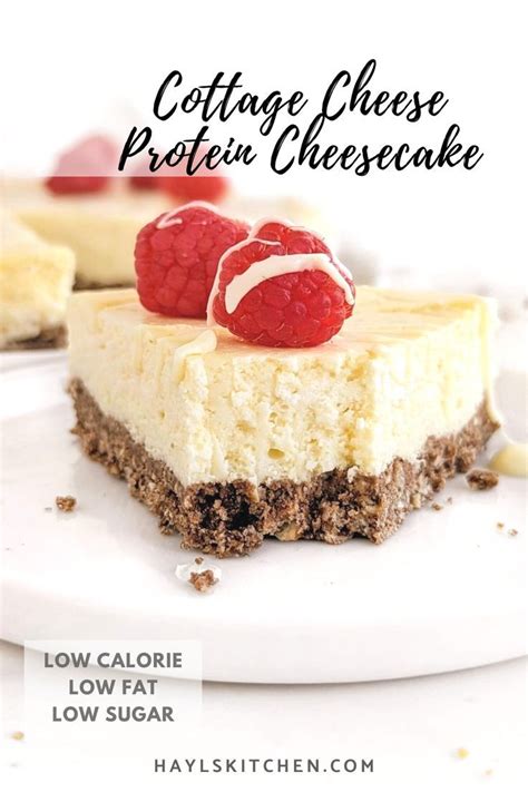 Cottage Cheese Protein Cheesecake Low Calorie Sugar Free Hayl S Kitchen Recipe Low