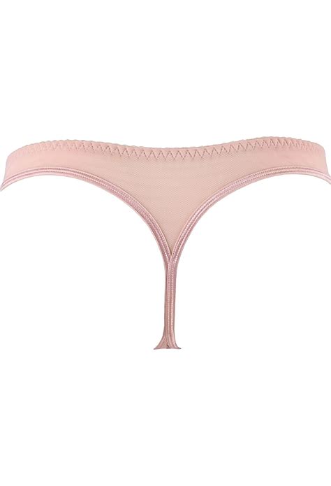 String mit goldenen Blümchenverzierungen rosa Slips Strings Club Hot Fashion Odretto