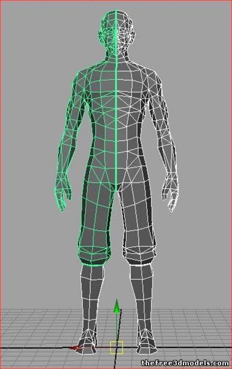 Low Poly Male Free 3d Model Obj Mb Free3d