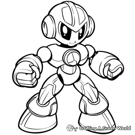 Mega Man Coloring Pages Free And Printable