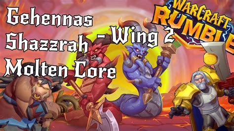 Gehennas Shazzrah Kill Molten Core Warcraft Rumble Raids Lvl 25