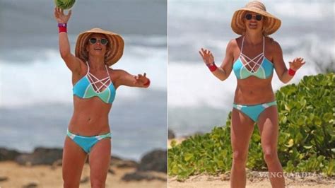 Britney Spears En Bikini Es Captada Jugando En La Playa