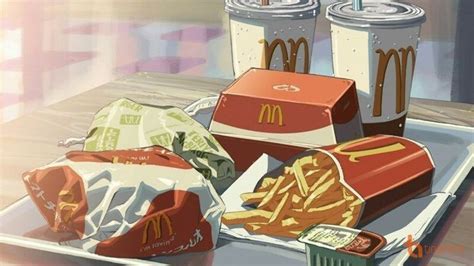 Reup Art By AnimeHinata Aesthetic Anime Food Cartoon Cartoon Wallpaper