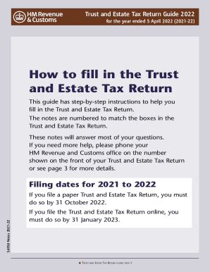 Fillable Online Trust And Estate Tax Return Guide This Guide Has Step