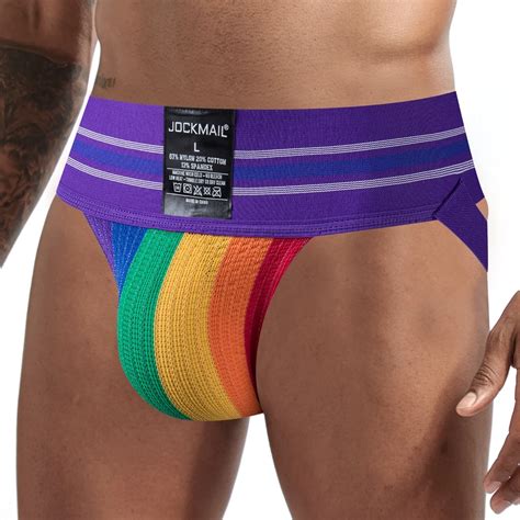 Jockmail Jockstrap Men Gay Underwear Slip Homme Sexy Cuecas Masculinas