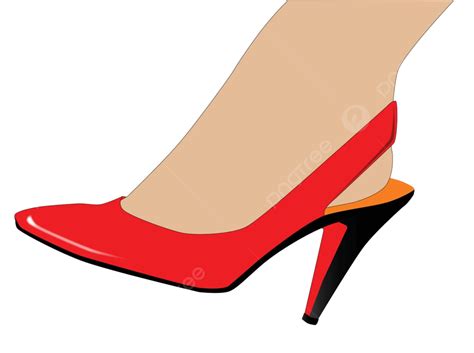 Vektor Gambar Tinggi Stiletto Vektor Tinggi Menggambar Vektor Png