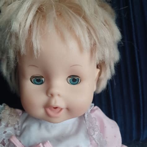 Vintage Cititoy Baby Dolls Blue Eyes Blonde Hair Drink And Wet Cuddly Etsy