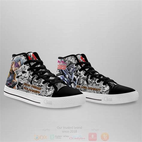 Hot Anime Jojo S Birraze Adventure Jean Pierre Polnareff Canvas High Tops Express Your Unique