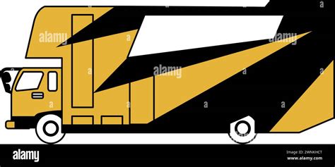 Music Bus In Cartoon Versionvector Illustration Stock Vector Image